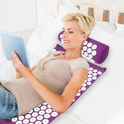 Purple Yoga Massage Pad – Large Touchpoints for Neck, Back & Feet