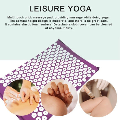 Purple Yoga Massage Pad – Large Touchpoints for Neck, Back & Feet